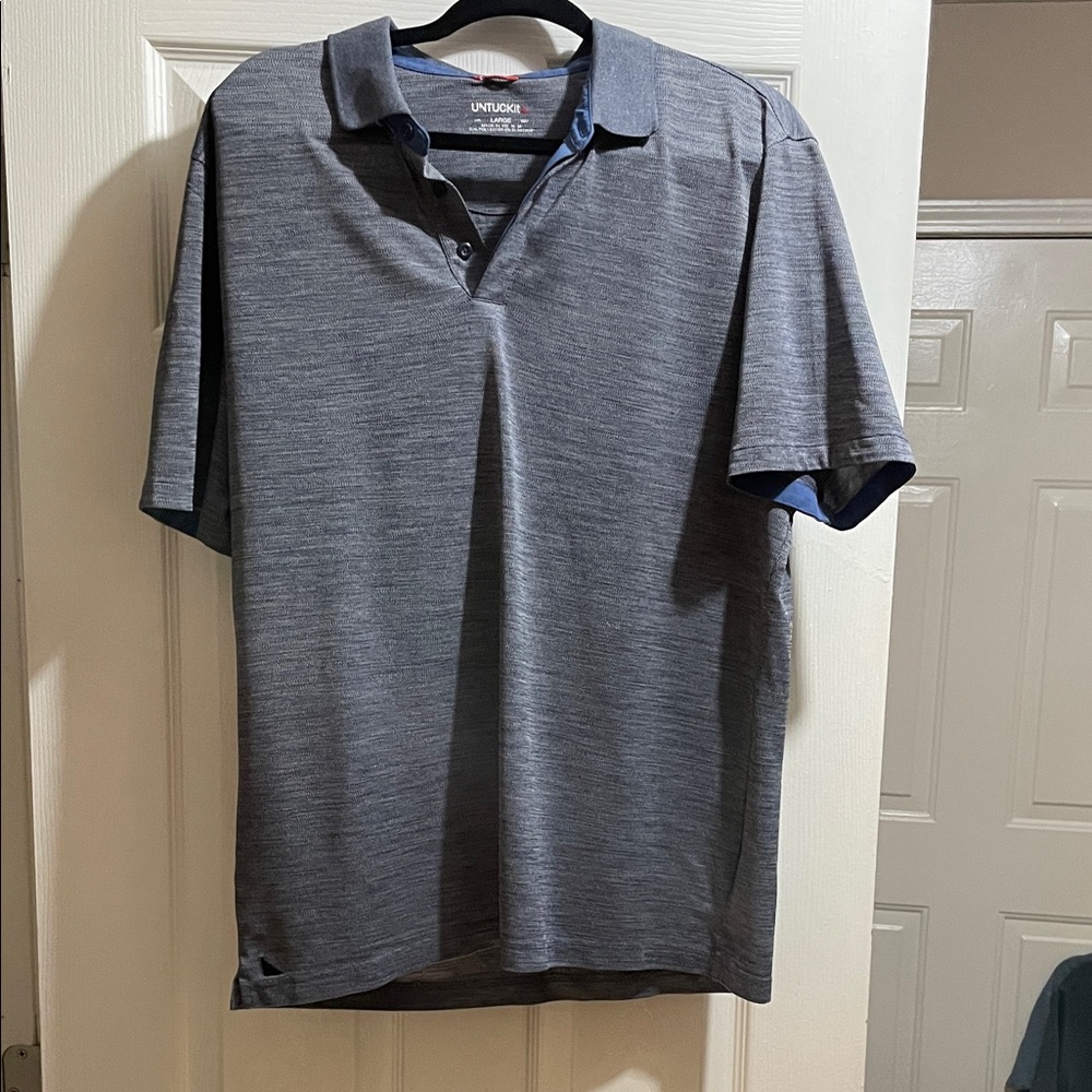 UNTUCKit Men's Charcoal Polo Shirt